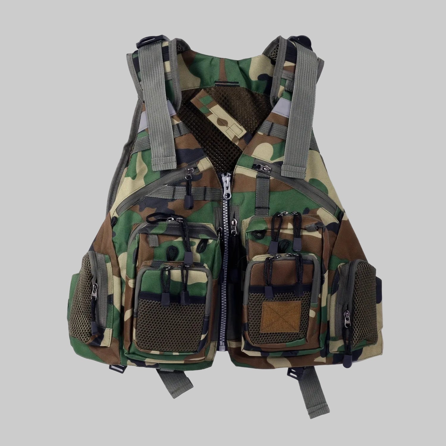 Men’s Multi-Pocket Outdoor Fishing Vest – Breathable Utility Design
