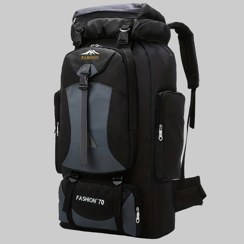 70L Hiking Backpack - Large Capacity Trekking Pack with Adjustable Straps for Camping and Multi-Day Hiking