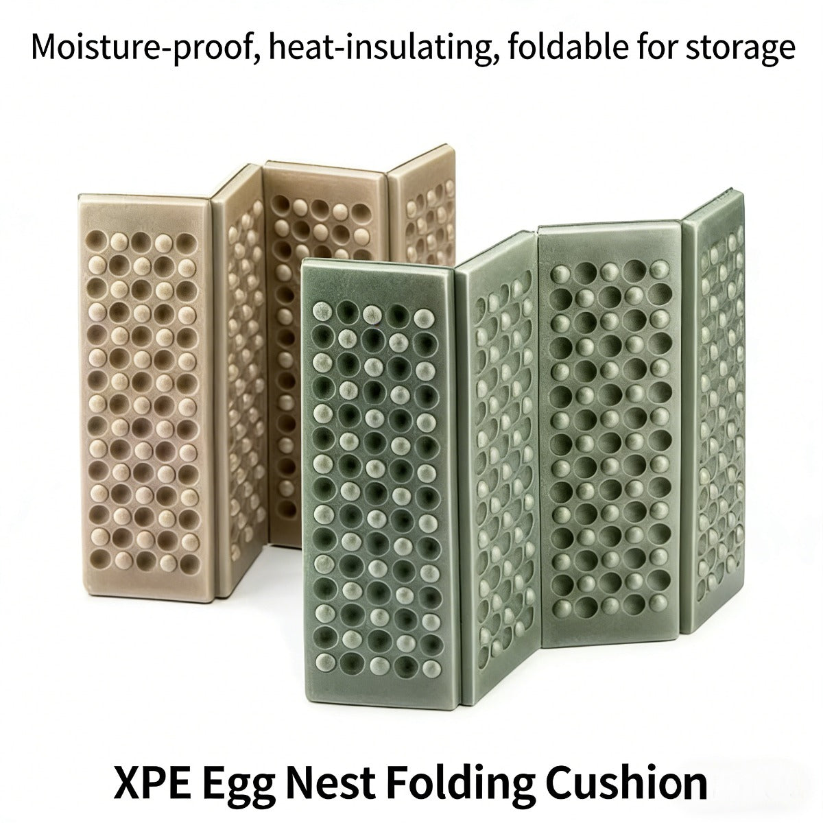 Set of Two Lightweight, Thick, Four-Fold Seat Cushions That Are Durable And Portable, Perfect for Outdoor Activities Like Gardening, Picnics, Beach Outings, Camping, Hiking, And Travel. They Are Washable And Ideal for Double Outdoor Adventures