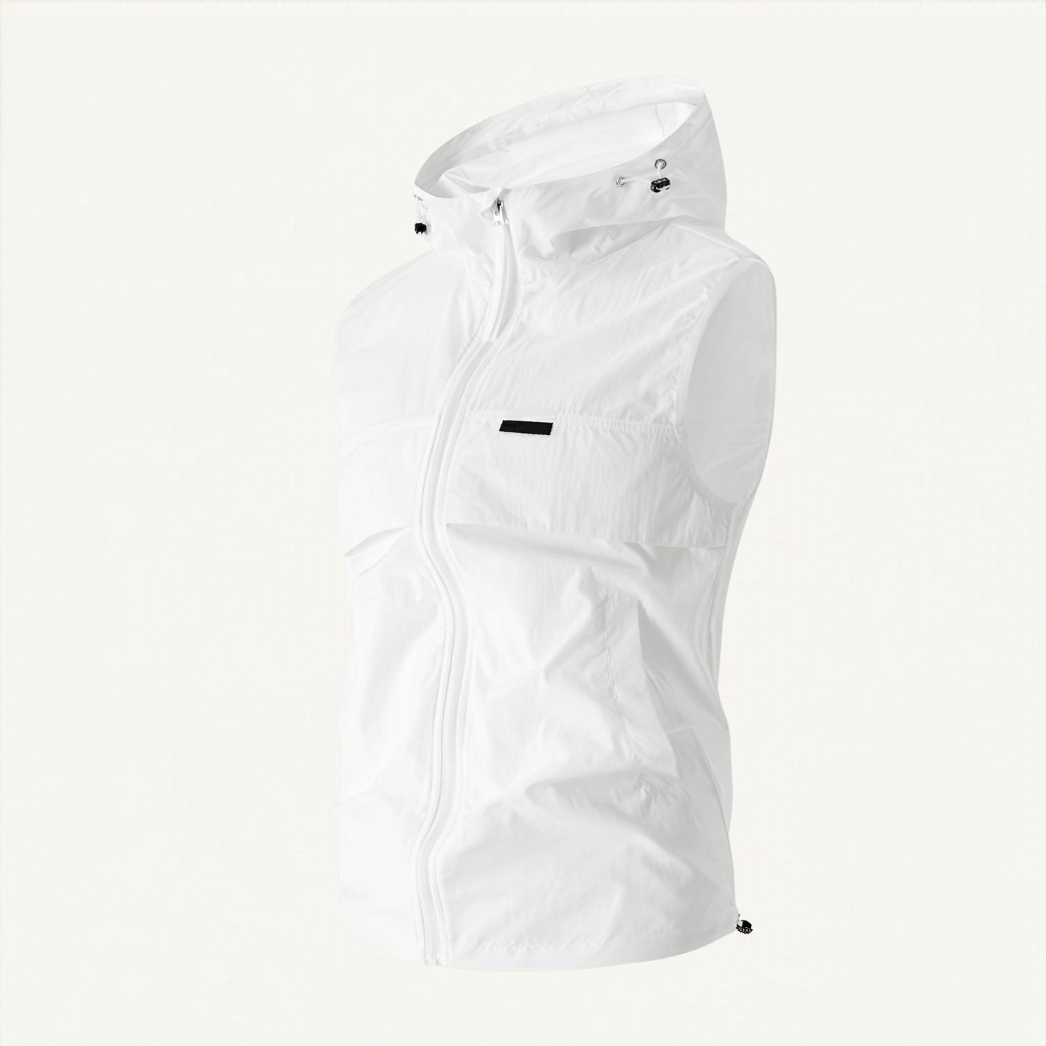 Men's Hooded Gilet - Lightweight Windproof Outdoor Vest for Fishing & Hiking