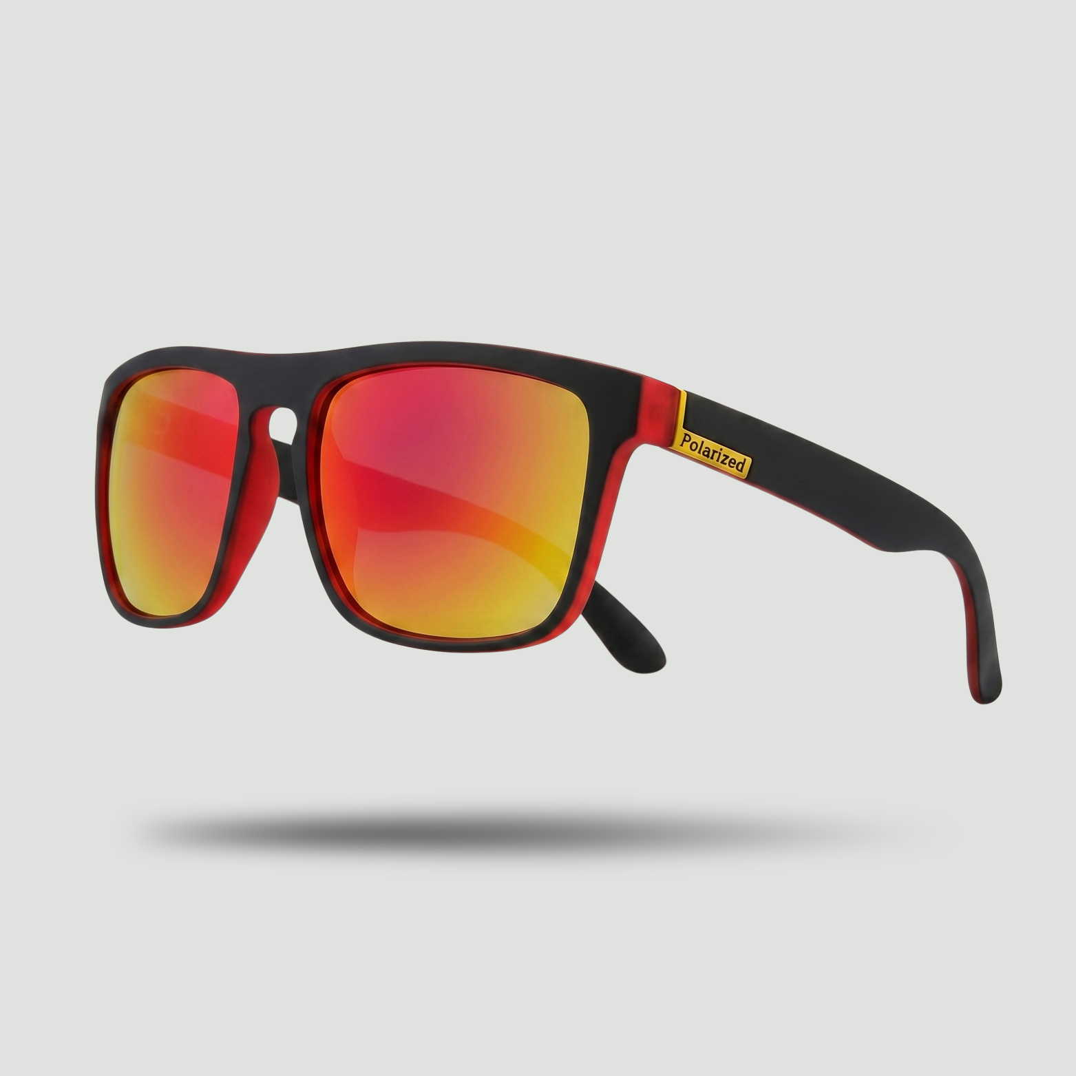 Men's Polarised Sports Sunglasses – Full-Rim Square Frame