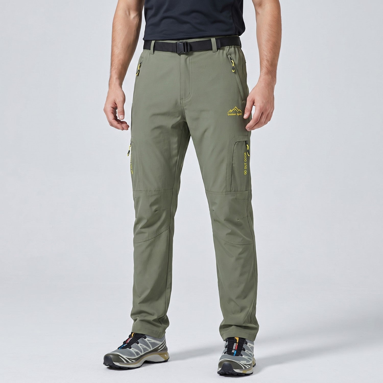 Men's Hiking Trousers - Lightweight Quick-Dry Stretch Walking Trousers