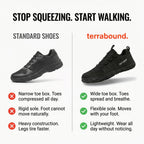 Wide-Fit Barefoot Walking Shoes – Breathable Design with Grip Outsole