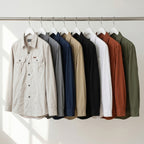 Men's Lightweight Long-Sleeve Outdoor Shirt – Durable Cotton Design