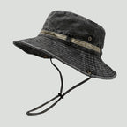 Men's Boonie Hat - Packable Wide Brim Sun Hat with Chin Strap for Hiking & Fishing