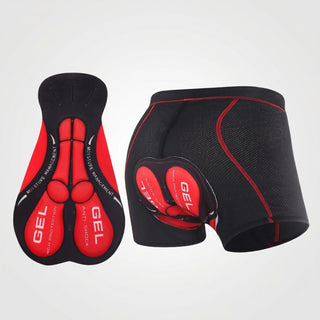Men's Padded Cycling Undershorts - 5D Gel Pad Support - Breathable Cycling Underwear