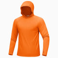 Men's UPF 50+ Sun Hoodie – Lightweight Quick-Dry Hiking & Fishing UV Top with Thumb Loops