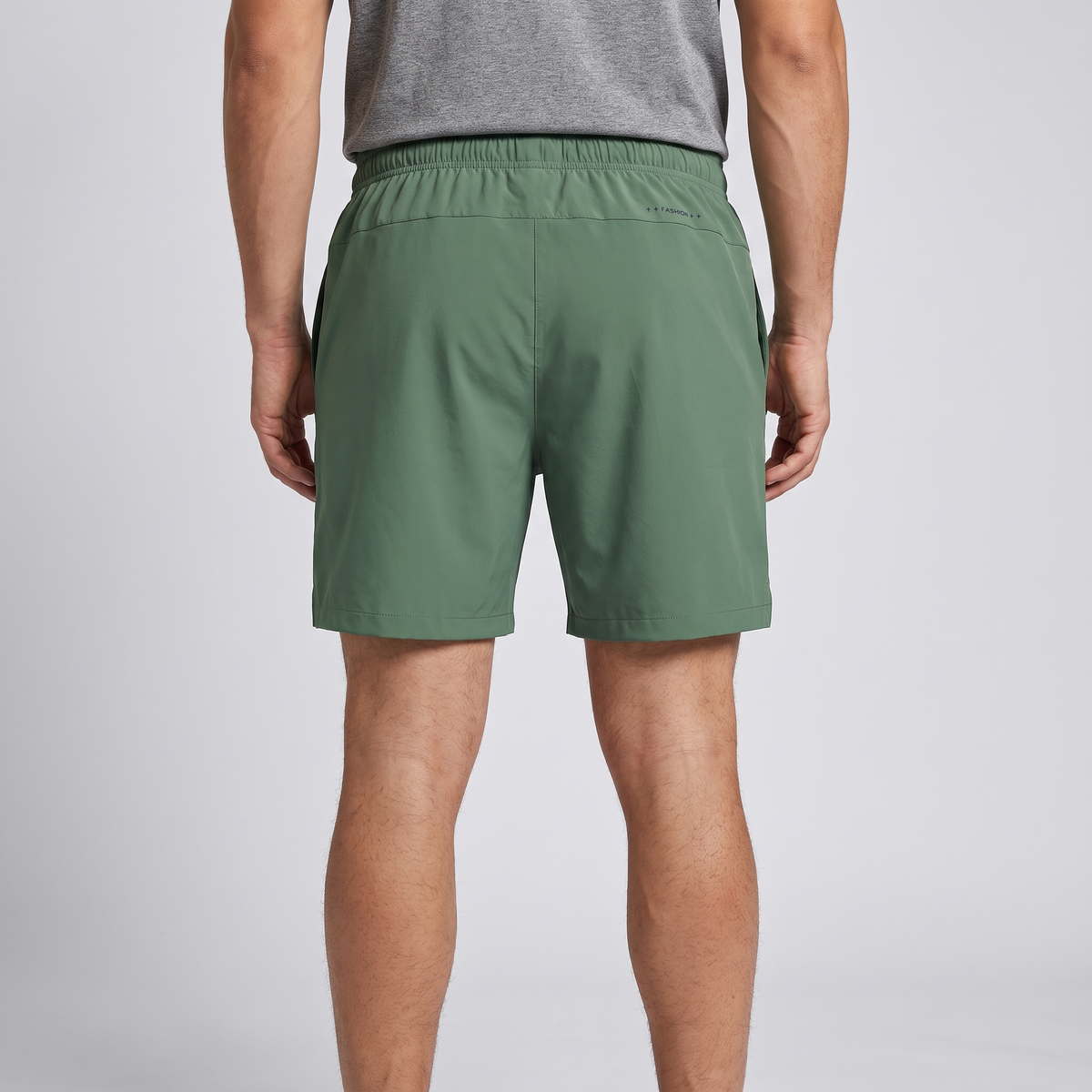Men's shorts in Forest Green - back