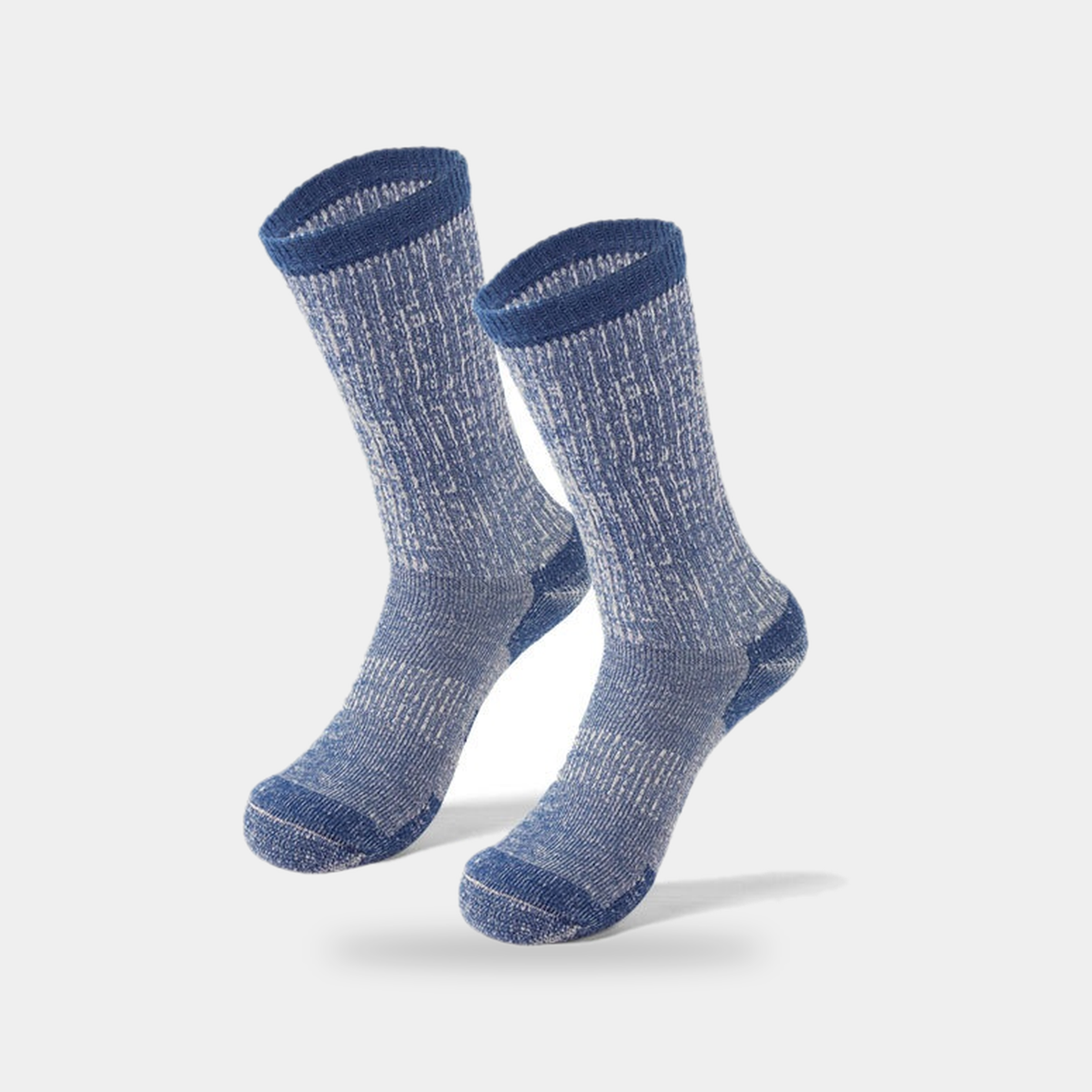 Merino wool walking socks in Navy, pair