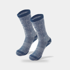 Merino wool walking socks in Blue, pair