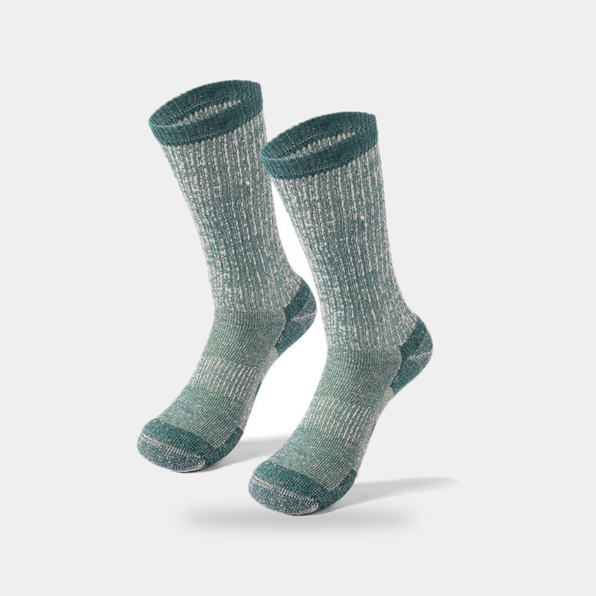 Merino wool walking socks in Sage Green, pair