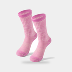 Merino wool walking socks in Light Pink, pair