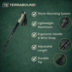 Lightweight Trekking Poles – Adjustable Aluminium Outdoor Support