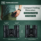 Compact 8x Binoculars – Foldable Design for Outdoor Observation