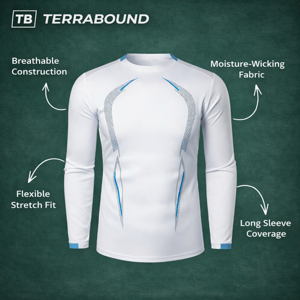 Men’s Breathable Long Sleeve Outdoor Shirt – Lightweight Trail Layer