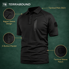 Men’s Quick-Dry Polo Shirt – Zip Pocket - Hiking & Outdoor Top