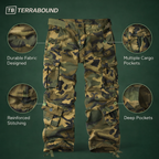 Men’s Camouflage Cargo Trousers – Multi-Pocket Outdoor Utility Design