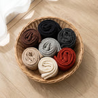 All seven colours rolled in a basket