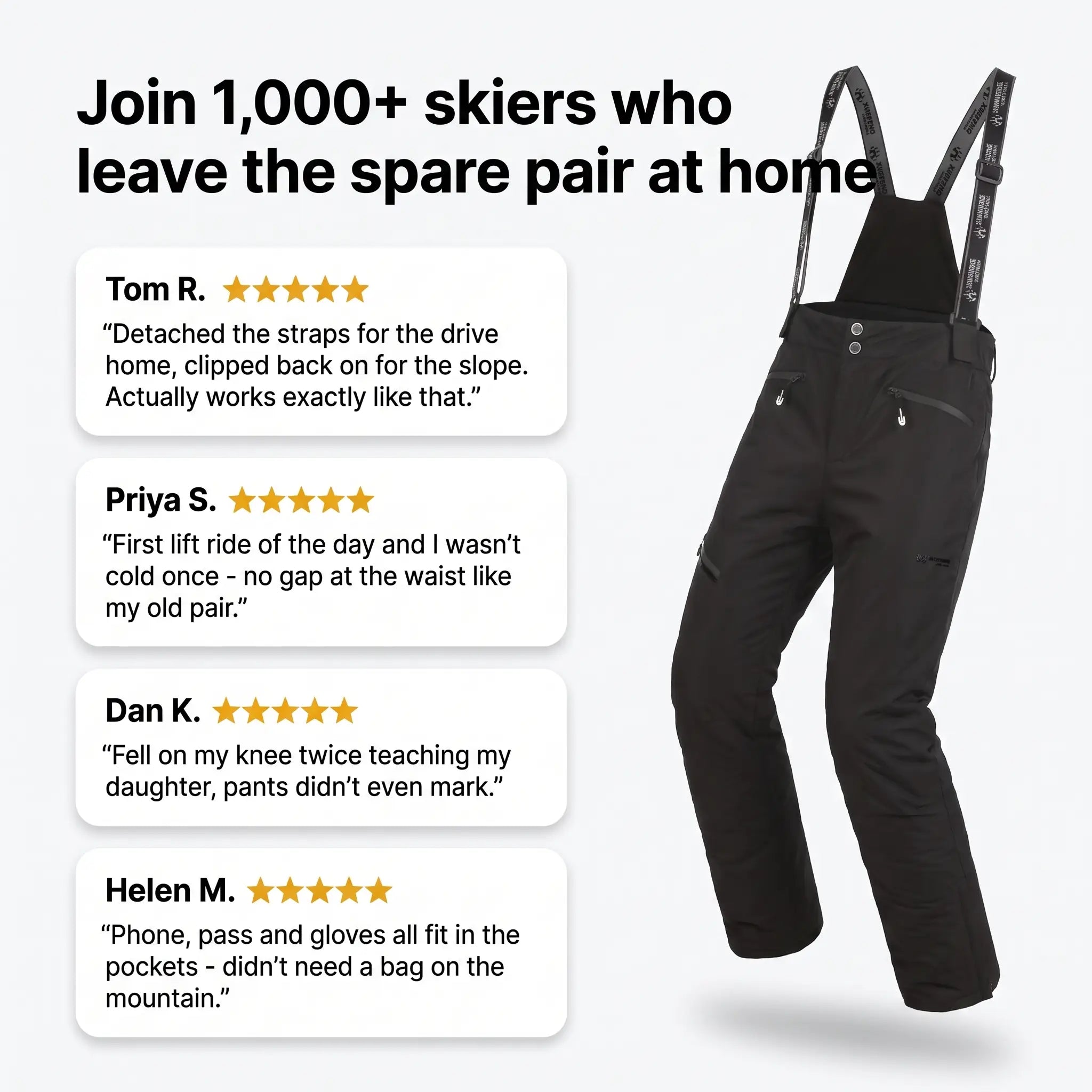 Customer reviews for terrabound. ski trousers