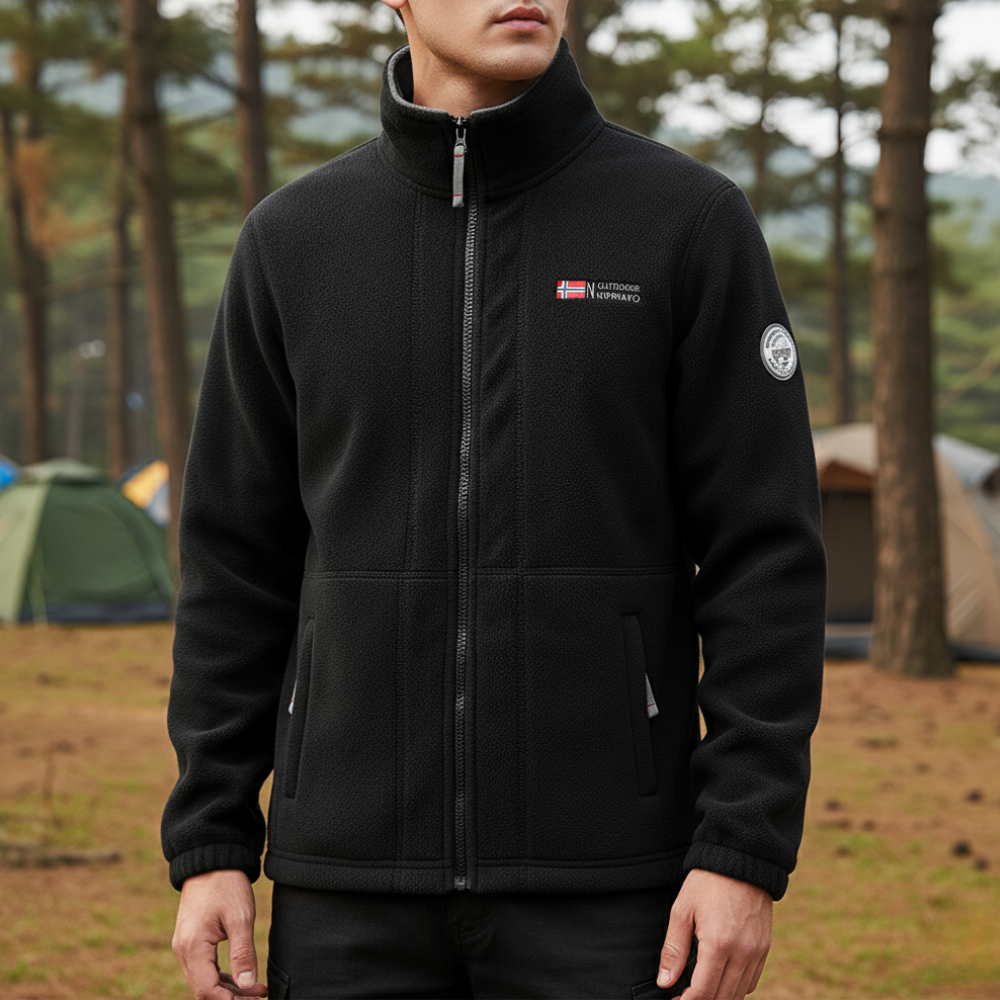 Lightweight Thermal Fleece Jacket – Breathable Mid-Layer for Outdoor Activities