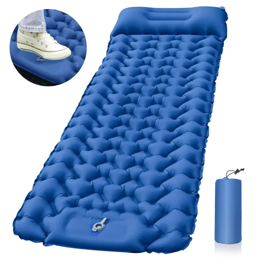 Camping Sleeping Mat | Lightweight Design with Built-In Pump