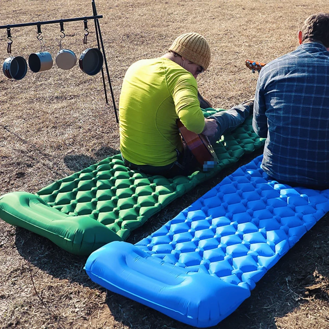 Camping Sleeping Mat | Lightweight Design with Built-In Pump