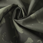 Men's Camo Windbreaker Jacket - Lightweight Hooded Anorak - Half-Zip