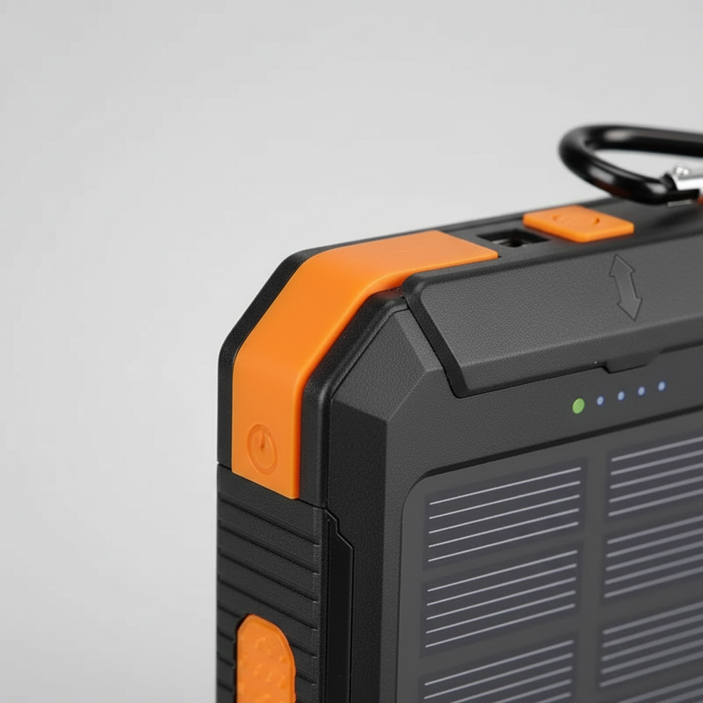 Solar Power Bank 20000mAh - Portable Solar Charger for Hiking & Camping