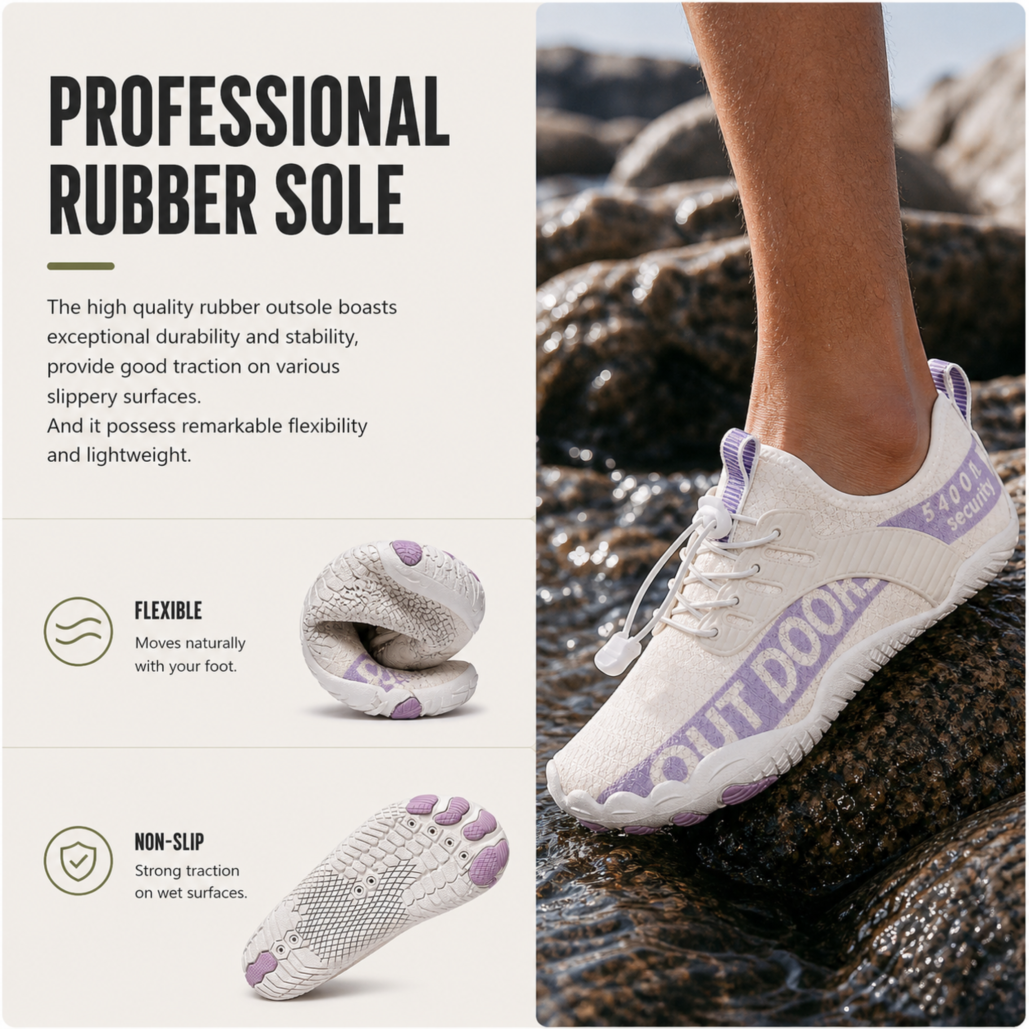 Barefoot Outdoor Shoes - Lightweight Quick-Dry Trainers