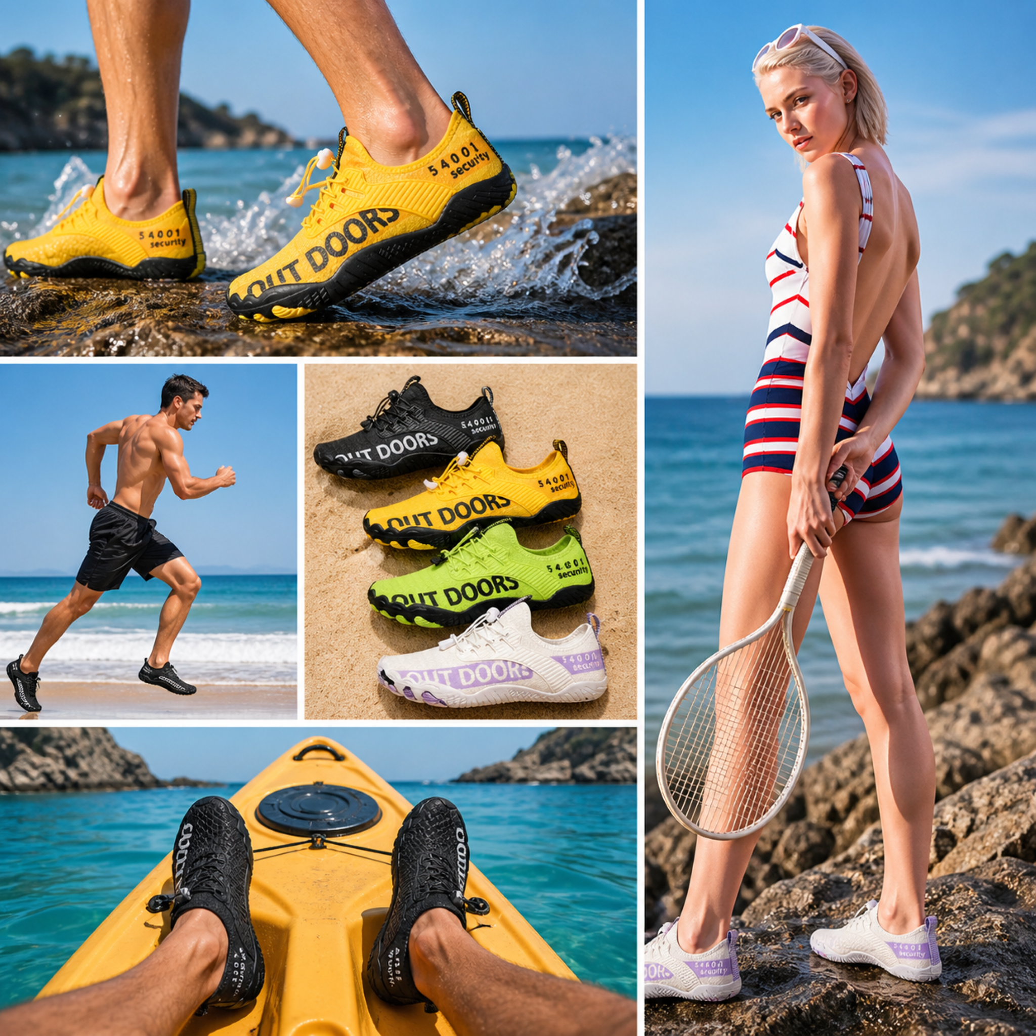 Barefoot Outdoor Shoes - Lightweight Quick-Dry Trainers
