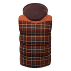 Men's Gilet - Tartan Check - Hooded Insulated Body Warmer