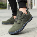 Wide-Fit Barefoot Walking Shoes – Breathable Design with Grip Outsole