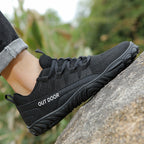 Wide-Fit Barefoot Walking Shoes – Breathable Design with Grip Outsole