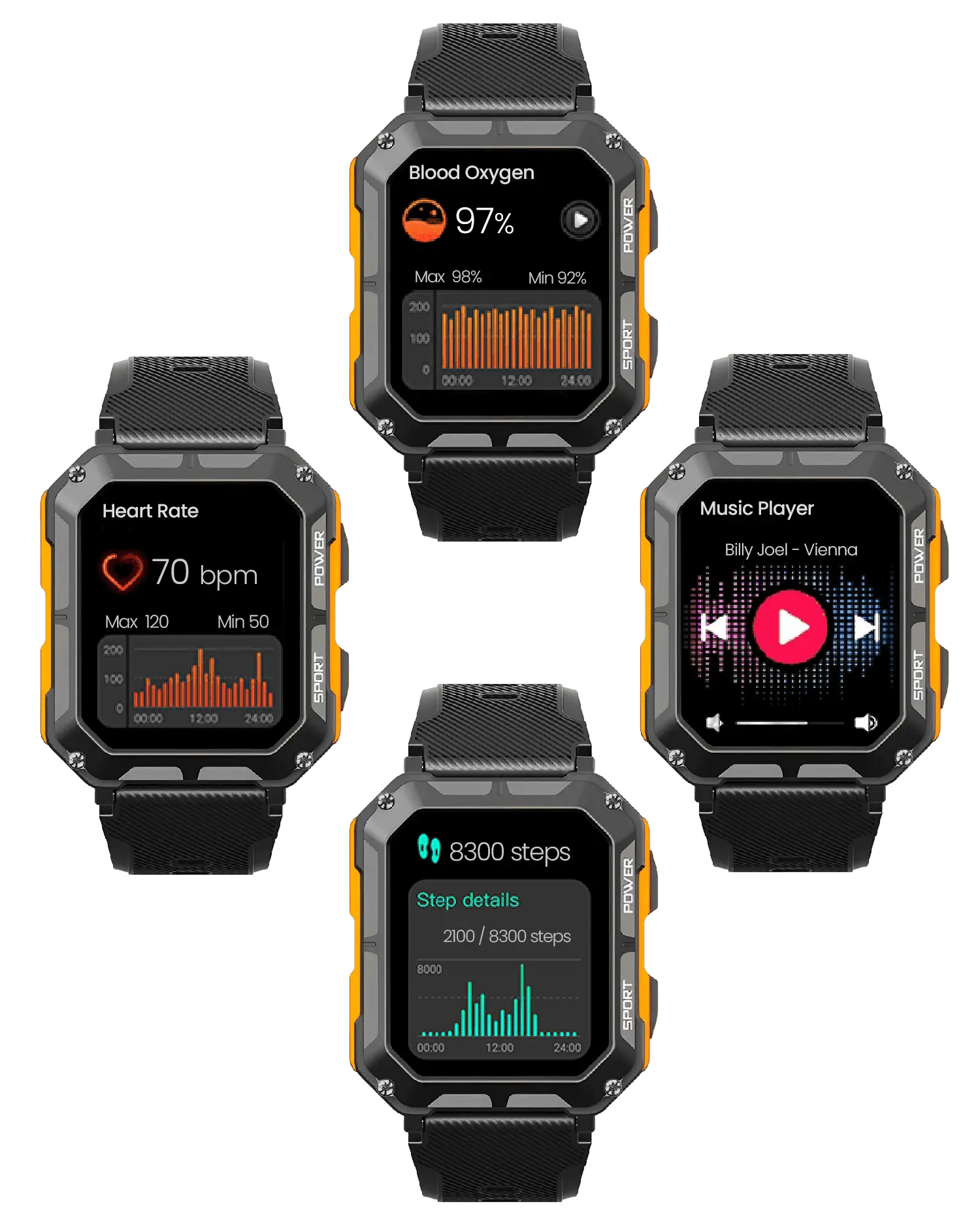 Rugged Smartwatch | Durable Design for Outdoor & Daily Use