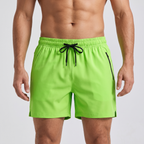 Men's swim shorts in Lime - front