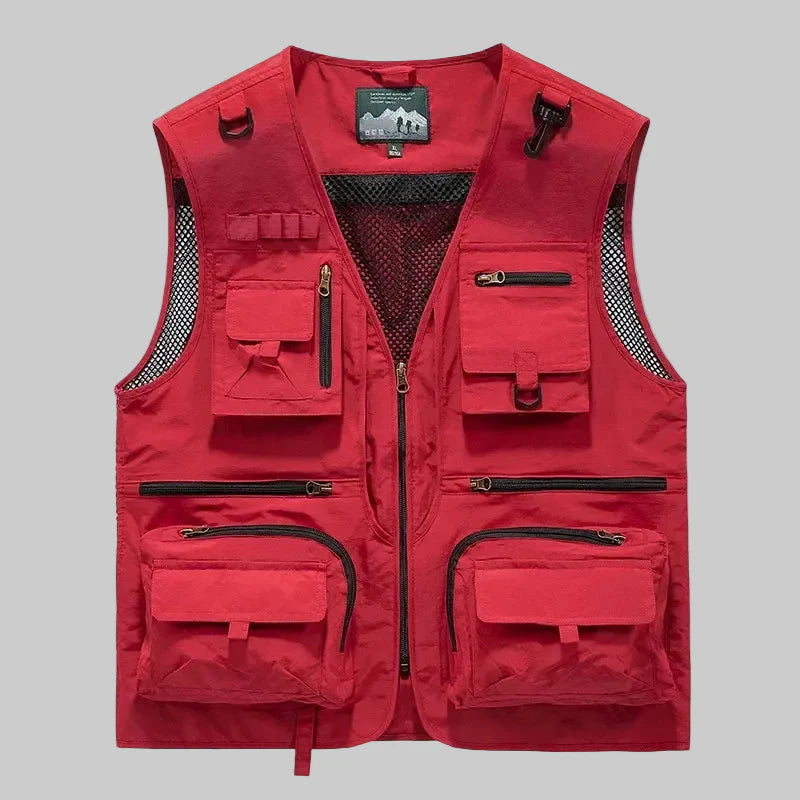 Breathable Outdoor Utility Vest with Multiple Pockets – Lightweight Mesh Design
