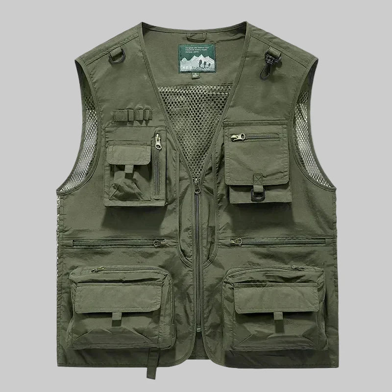 Breathable Outdoor Utility Vest with Multiple Pockets – Lightweight Mesh Design