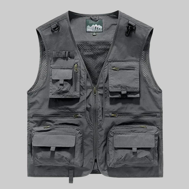 Breathable Outdoor Utility Vest with Multiple Pockets – Lightweight Mesh Design
