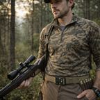 Tactical Belt - Adjustable Quick Release Webbing Belt for Hiking, Hunting and Outdoor Use
