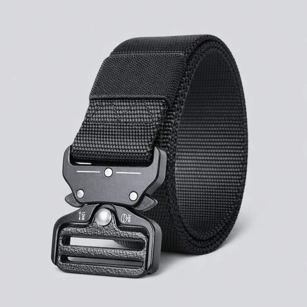 Tactical Belt - Adjustable Quick Release Webbing Belt for Hiking, Hunting and Outdoor Use