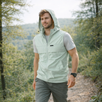 Men's Hooded Gilet - Lightweight Windproof Outdoor Vest for Fishing & Hiking