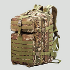 50L Tactical Rucksack - Water-Resistant Hiking and Hunting Backpack with MOLLE System