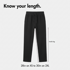 Inside leg diagram: 28in on XS to 30in on 2XL