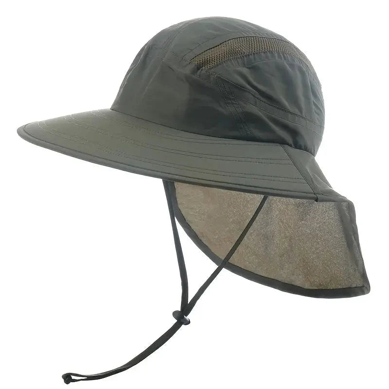 Sun Hat with Neck Protection | Wide-Brim Design for Outdoor Use