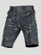 Men's Cargo Shorts - Ripstop Zip Pocket - Long Shorts, Hiking Shorts