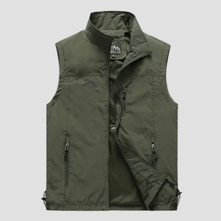 Lightweight Breathable Hiking Gilet – Multi-Pocket Outdoor Layer
