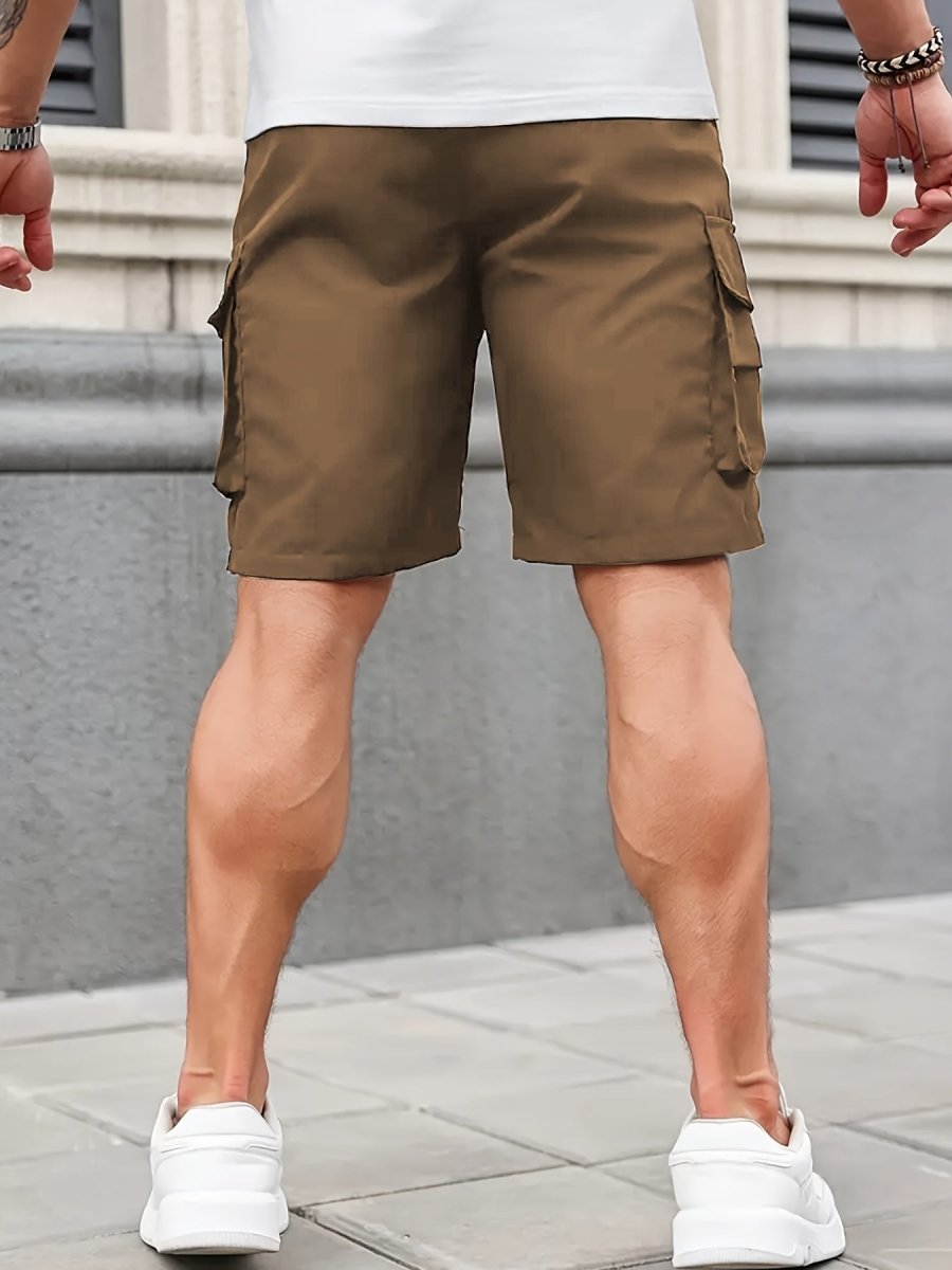 Men’s Lightweight Cargo Shorts with Zip Pockets – Outdoor Hiking Design