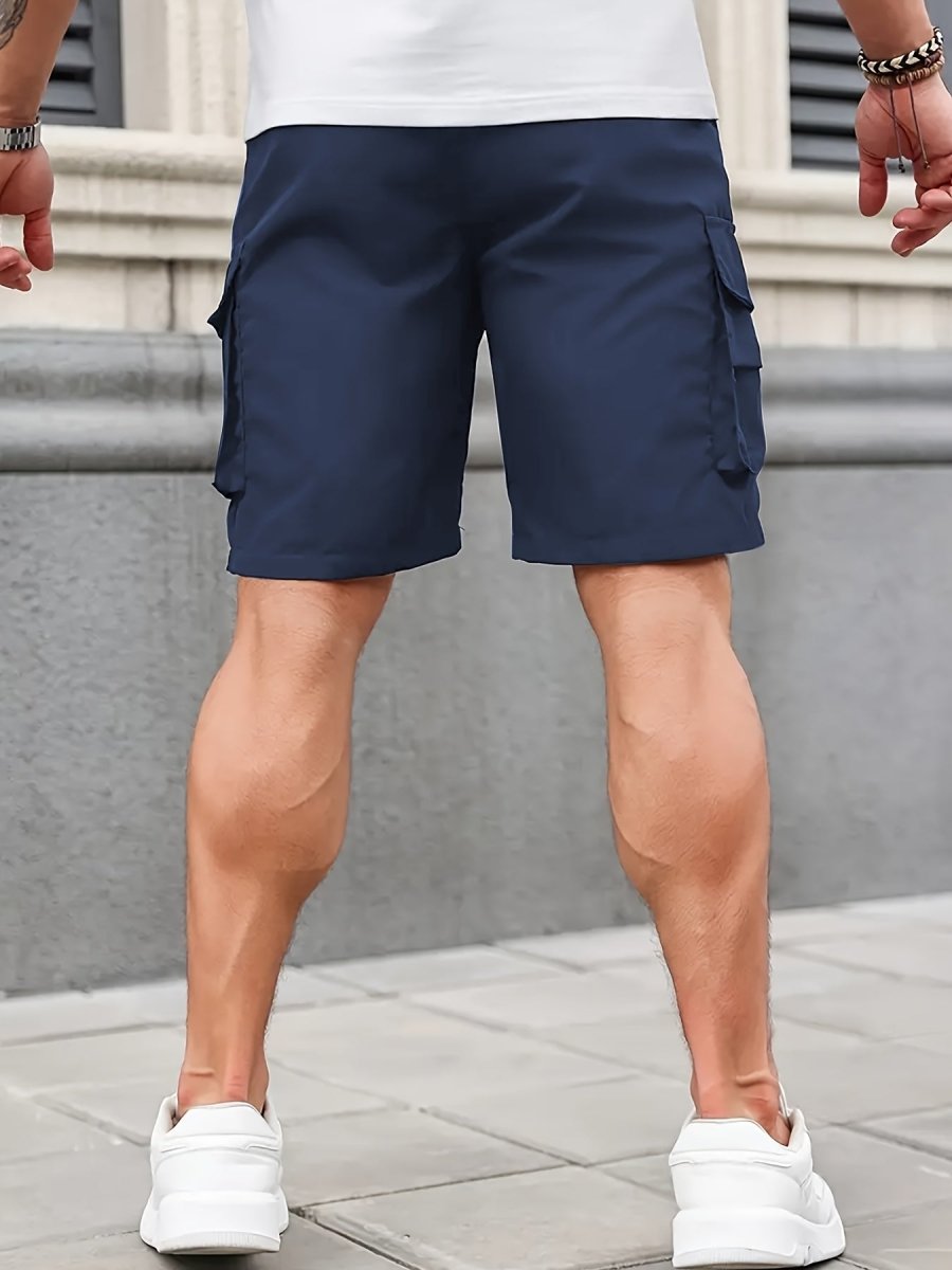 Men’s Lightweight Cargo Shorts with Zip Pockets – Outdoor Hiking Design