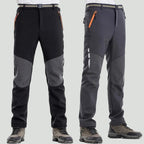 Men's Insulated Hiking Trousers - Fleece Lined Water-Resistant Softshell Trousers for Winter Walking