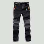 Men's Insulated Hiking Trousers - Fleece Lined Water-Resistant Softshell Trousers for Winter Walking